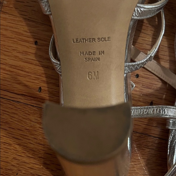 Elegant Silver Strappy Heels - Picture 5 of 5